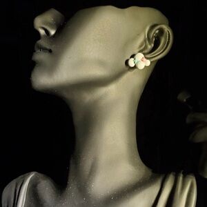 Cluster Disc Stud Earrings - Pastel Multicolor